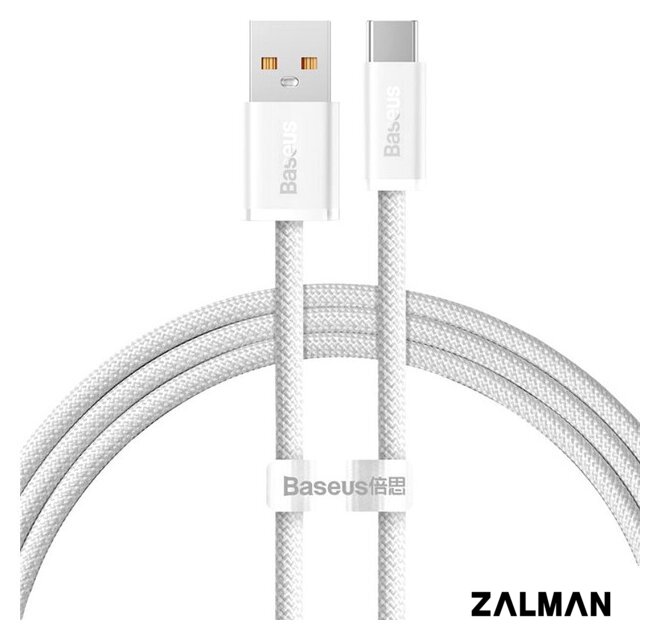 Кабель Baseus Dynamic Series Fast Charging Data Cable 100W USB Type-A - USB Type-C (1 м, белый)