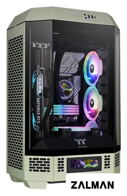 Корпус Thermaltake The Tower 300 Matcha Green CA-1Y4-00SEWN-00