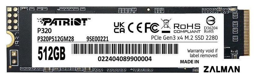 SSD Patriot P320 512GB P320P512GM28