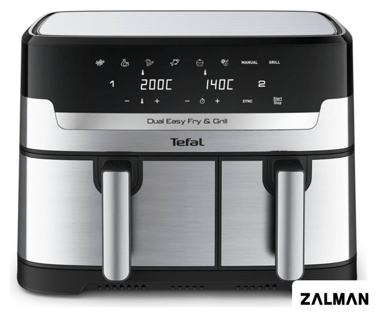 Аэрогриль (аэрофритюрница) Tefal Dual Easy Fry & Grill EY905D10