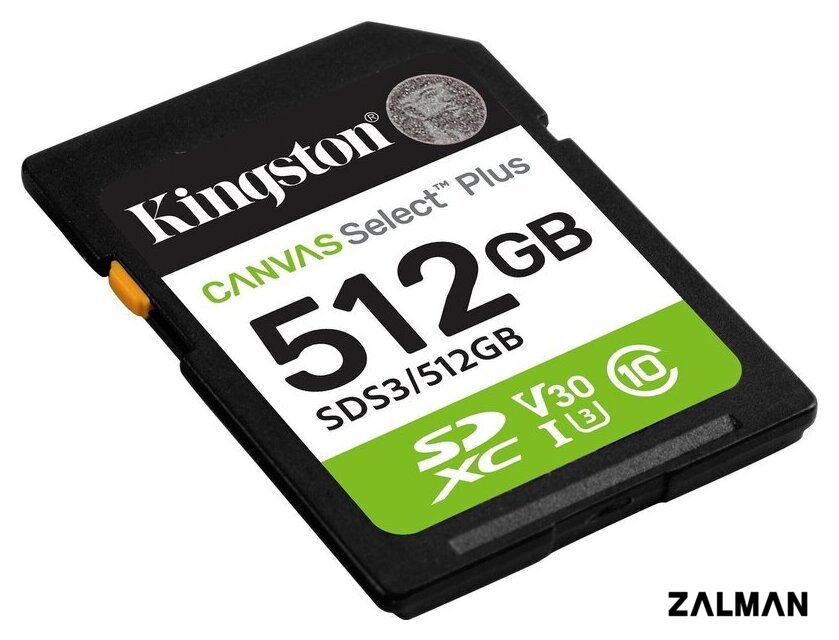 Карта памяти Kingston Canvas Select Plus SDXC 512GB SDS3/512GB