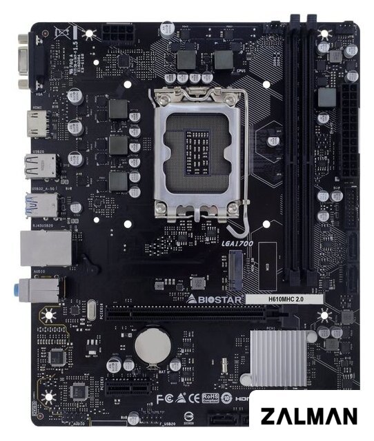 Материнская плата BIOSTAR H610MHC 2.0 Ver. 6.0