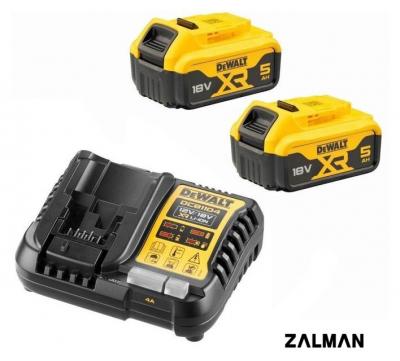 Аккумулятор с зарядным устройством DeWalt DCB1104P2 (18В/2x5 Ач + 12/18В)