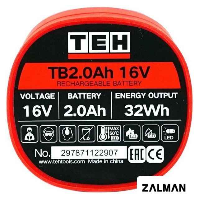 Аккумулятор TEH TB2.0Ah 16V (16В/2 Ah)