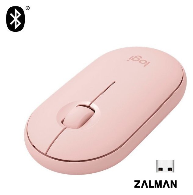 Мышь Logitech M350 Pebble (розовый)