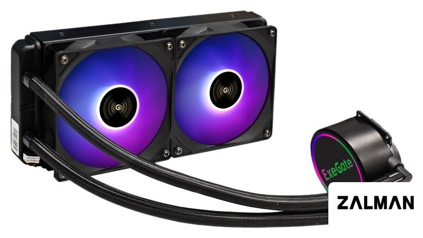 Система жидкостного охлаждения для процессора ExeGate BlackWater-240V2.PWM.RGB EX293457RUS