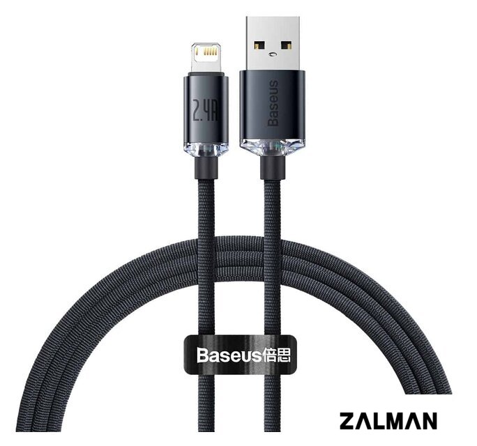 Кабель Baseus CAJY000101 USB Type-A - Lightning (2 м, черный)