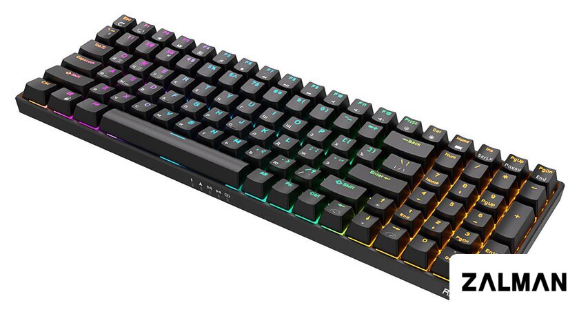 Клавиатура Royal Kludge RK100 RGB (черный, RK Red)