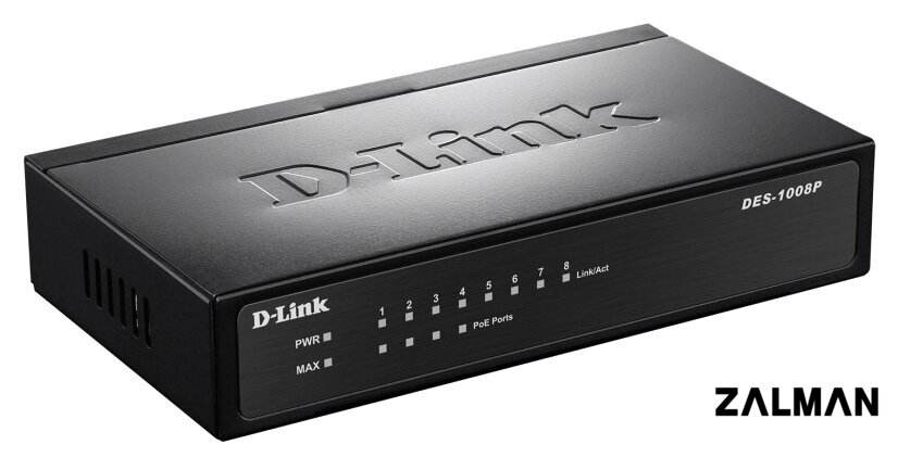 Неуправляемый коммутатор D-Link DES-1008P/C1A