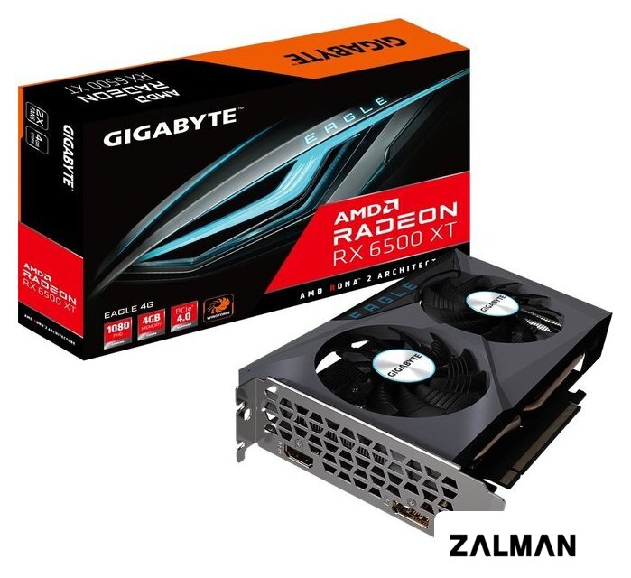 Видеокарта Gigabyte Radeon RX 6500 XT Eagle 4G GV-R65XTEAGLE-4GD