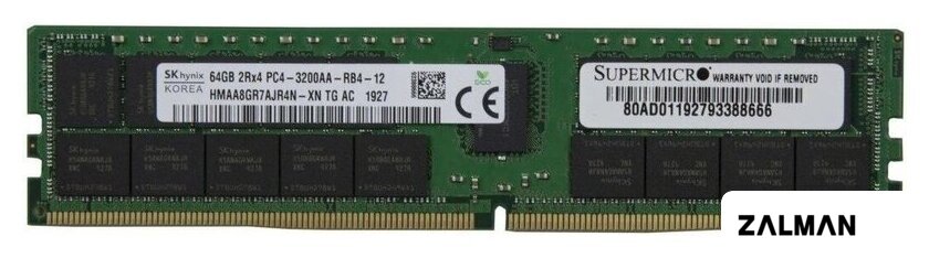 Оперативная память Hynix 64ГБ DDR4 3200 МГц HMAA8GR7AJR4N-XN