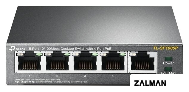 Неуправляемый коммутатор TP-Link TL-SF1005P V1