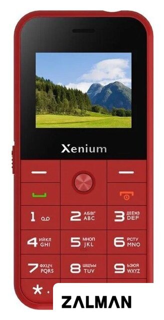 Кнопочный телефон Xenium X718 (красный)