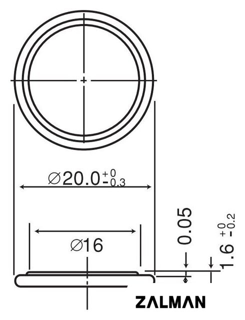 Батарейка Panasonic CR2016 CR-2016EL/1B