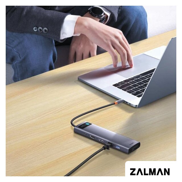 Док-станция Baseus Metal Gleam Series 12-in-1 Multifunctional Type-C Hub Docking Station WKWG020213