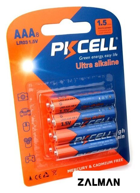 Батарейка PKCELL LR03-8B (8 шт)