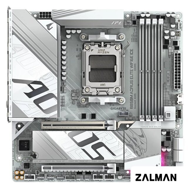 Материнская плата Gigabyte B850M Aorus Elite WiFi6E Ice (rev. 1.0)