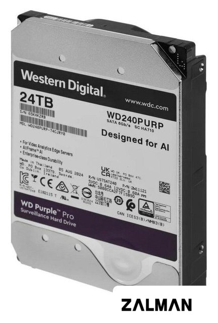 Жесткий диск WD Purple Pro 24TB WD240PURP