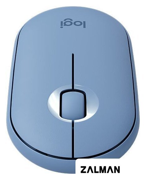 Мышь Logitech M350 Pebble (голубой)
