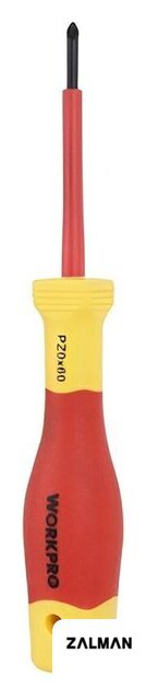 Отвертка Workpro VDE PZ0x60мм WP341019