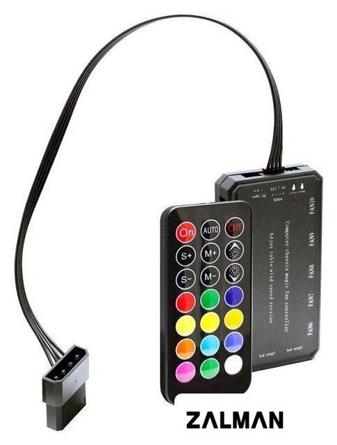 Контроллер скорости и подсветки вентиляторов Ginzzu CRC10