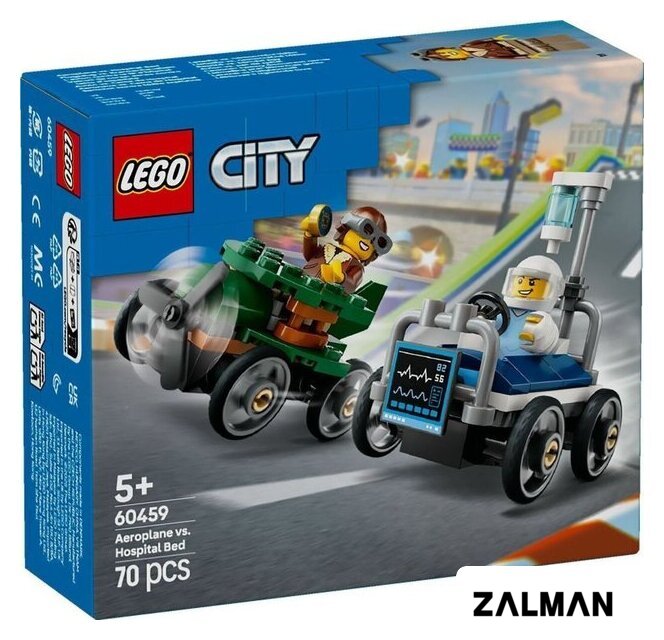 Конструктор LEGO City 60459 Самолет против машины скорой помощи