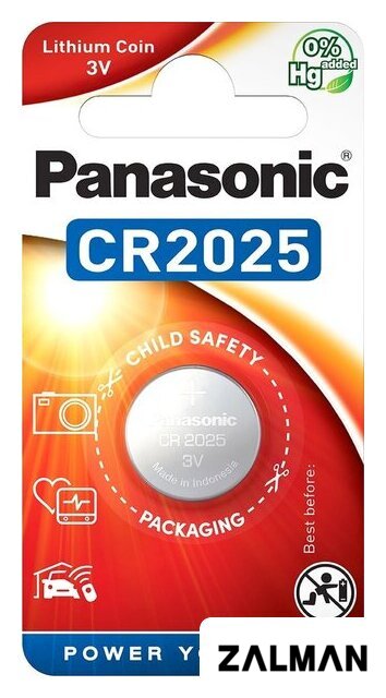 Батарейка Panasonic CR2025 CR-2025EL/1B