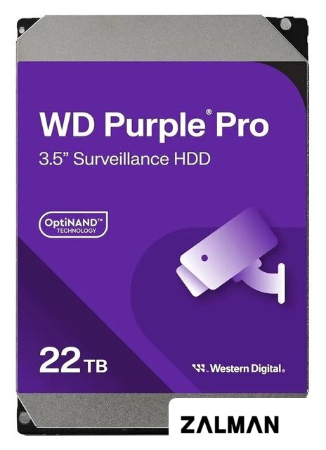 Жесткий диск WD Purple Pro 22TB WD221PURP