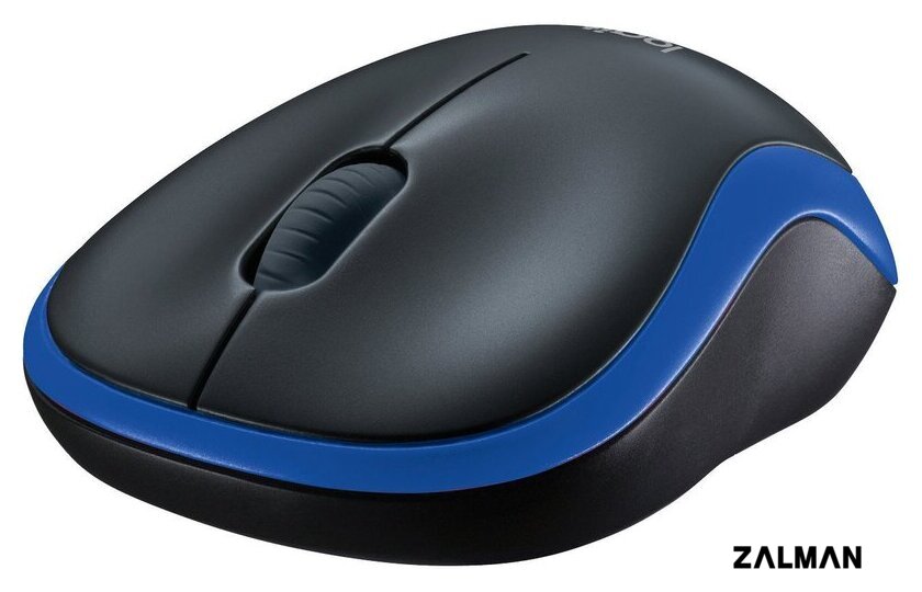 Мышь Logitech M185 (черный/синий)