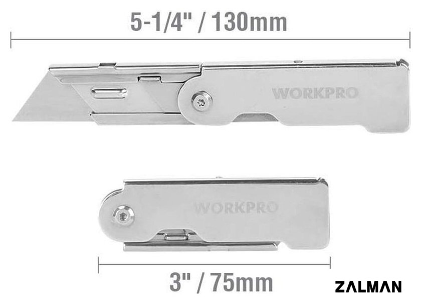 Нож строительный Workpro WP211001