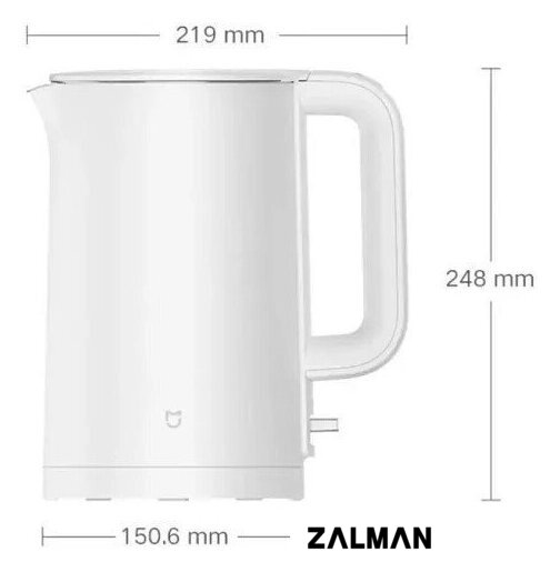 Электрический чайник Xiaomi Mijia Smart Kettle 3 MJDSH08YM (с переходником на евровилку)