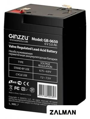 Аккумулятор для ИБП Ginzzu GB-0650 (6В/5 А·ч)
