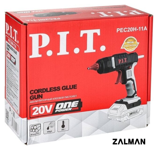 Термоклеевой пистолет P.I.T. PEC20H-11A Solo (без АКБ)