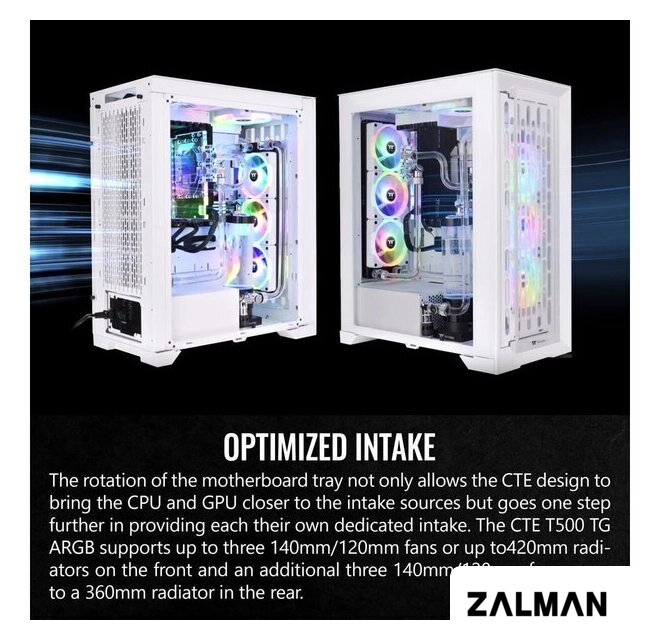 Корпус Thermaltake CTE T500 TG ARGB Snow CA-1X8-00F6WN-01
