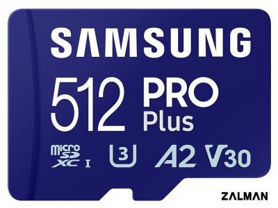 Карта памяти Samsung PRO Plus microSDXC 512GB MB-MD512SA/EU (с адаптером)