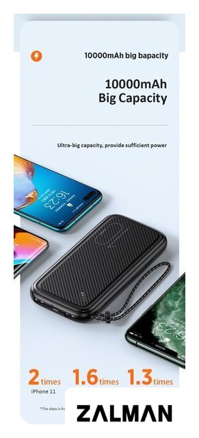 Внешний аккумулятор Usams US-CD150 PB56 10000mAh (белый)