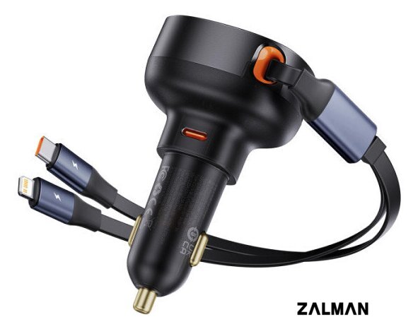 Автомобильное зарядное Baseus Enjoyment Pro 2-in-1 Car Charger C+L 60W C00057802111-00