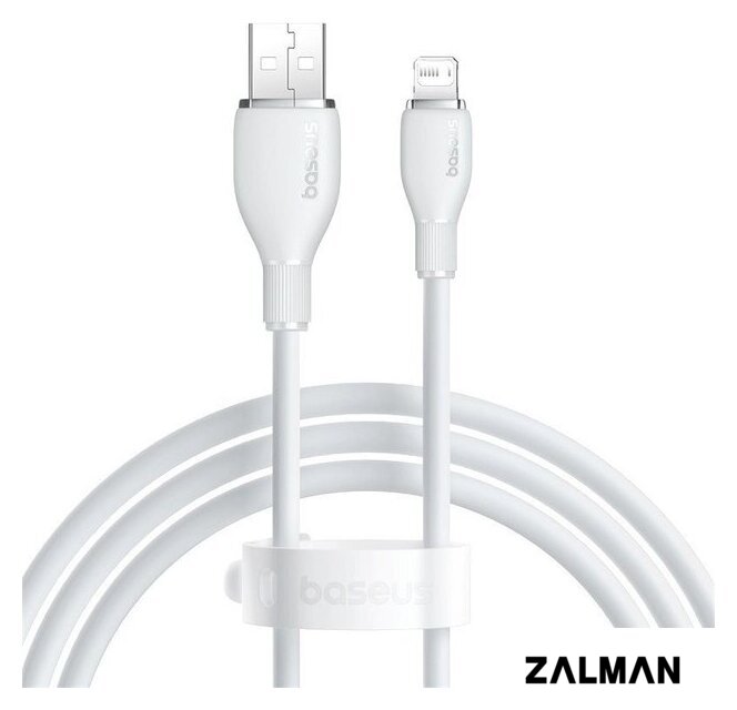 Кабель Baseus Pudding Series Fast Charging Cable 2.4A USB Type-A - Lightning (1.2 м, белый)