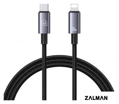 Кабель Usams US-SJ662 USB Type-C - Lightning (1.2 м, черный)