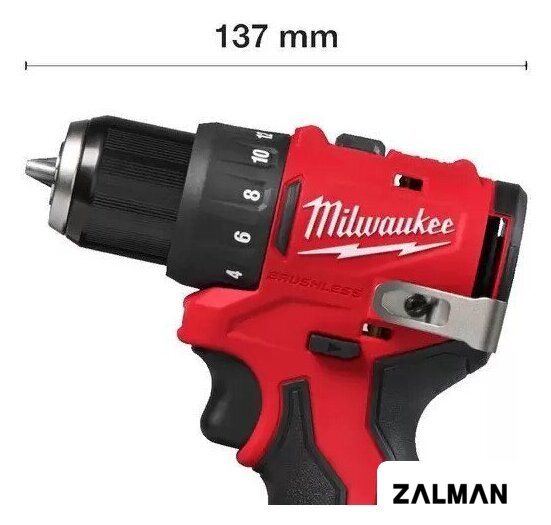 Дрель-шуруповерт Milwaukee M12 BLDDRC-202C 4933499686 (с 2-мя АКБ, кейс)