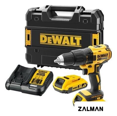 Дрель-шуруповерт DeWalt DCD777D2T-QW (с 2-мя АКБ, кейс)
