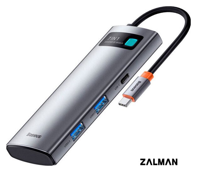 Док-станция Baseus Metal Gleam Series 7-in-1 Multifunctional Type-C WKWG020113