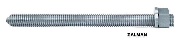 Шпилька Fischer RG M24x400 5.8 ZP ANCHOR ROD 95727