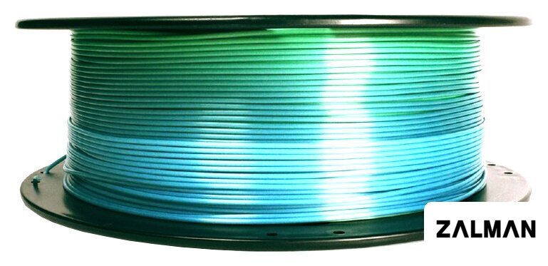 Пластик Gembird PLA Silk 1.75 мм 1000 г (зелено-голубой)