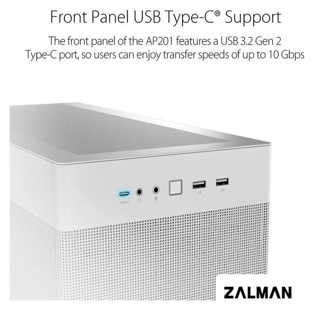 Корпус ASUS Prime AP201 (белый)