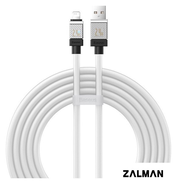 Кабель Baseus CoolPlay Series Fast Charging Data Cable 2.4A USB Type-A - Lightning (2 м, белый)