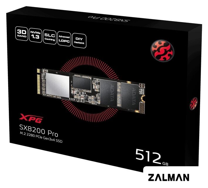 SSD ADATA XPG SX8200 Pro 512GB ASX8200PNP-512GT-C