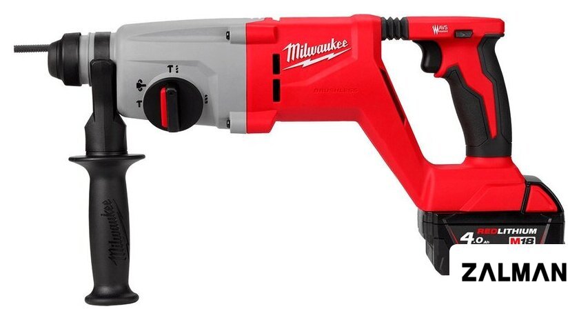 Перфоратор Milwaukee M18 M18BLHACD26-402X 4933492480 (с 2-мя АКБ, кейс)