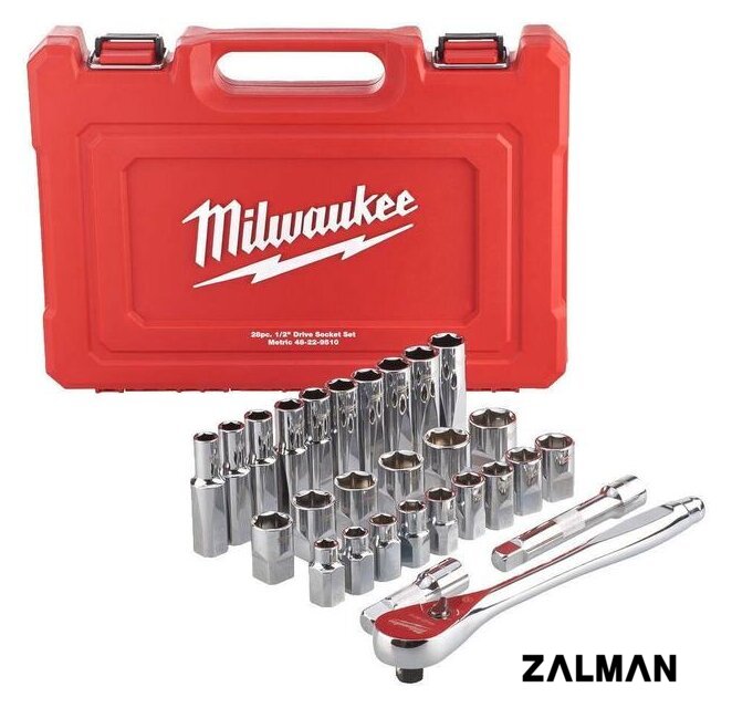 Набор трещотка с головками Milwaukee 4932471864 (28 предметов)