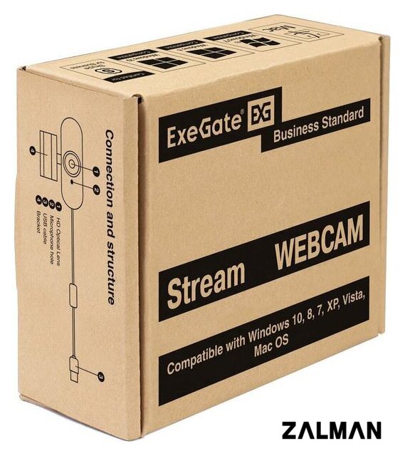 Веб-камера ExeGate Stream HD 4000 4K UHD T-Tripod